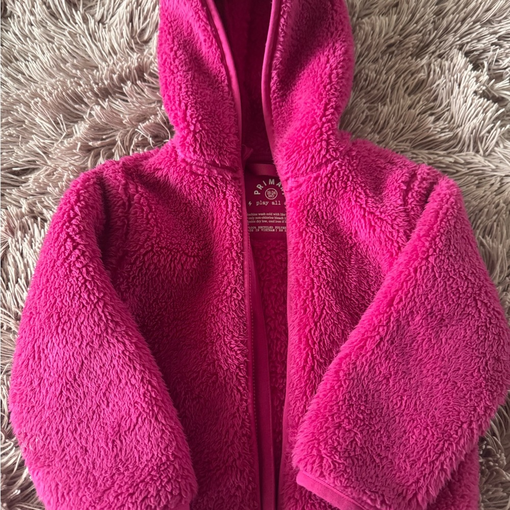 Primary Fuchsia Hooded Jacket
